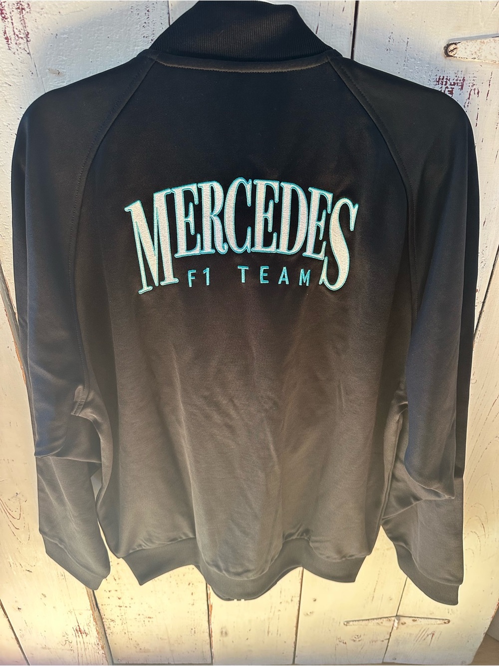 Adidas Mercedes AMG F1 Team Black Track Jacket men’s size S. BNWT